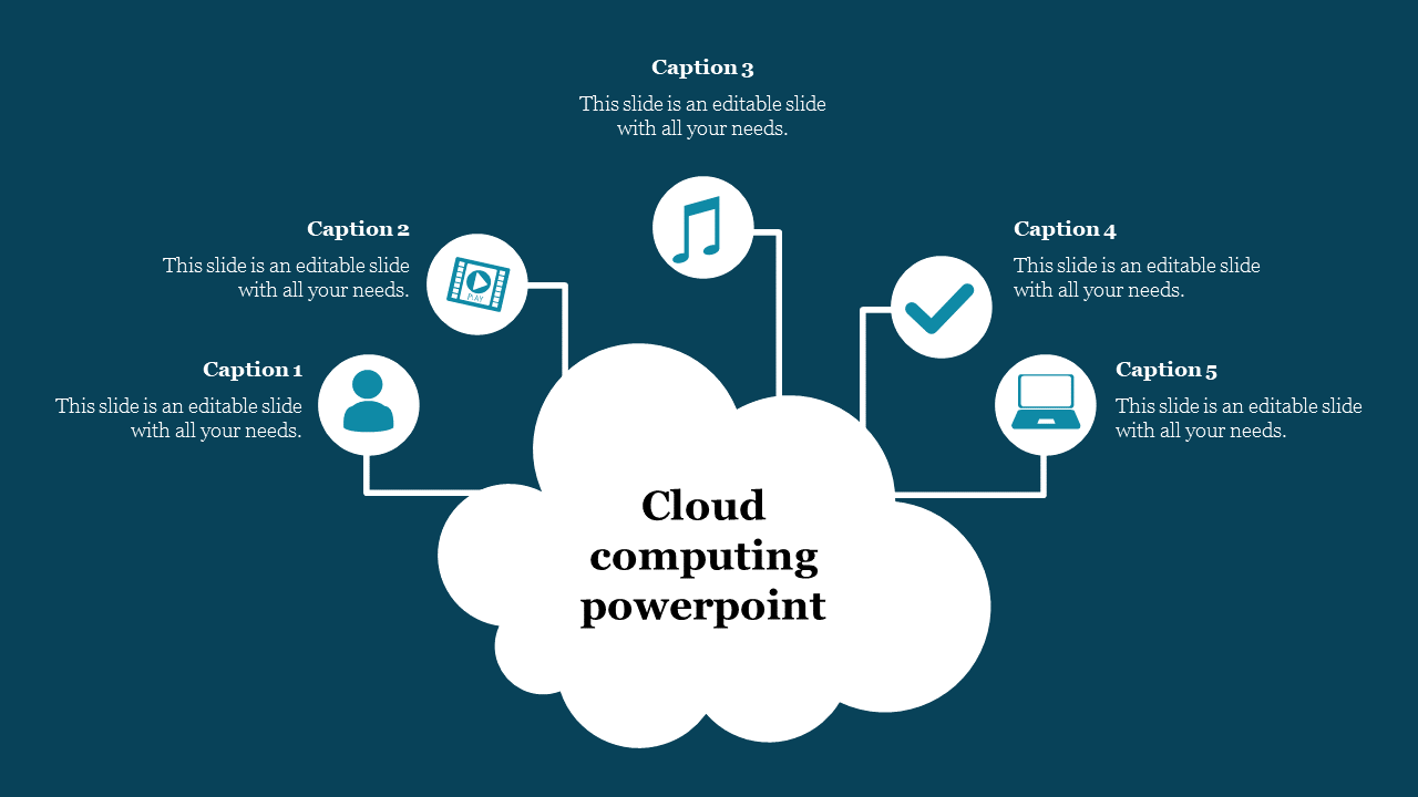 cloud-computing-tools-ppt-template-with-five-nodes